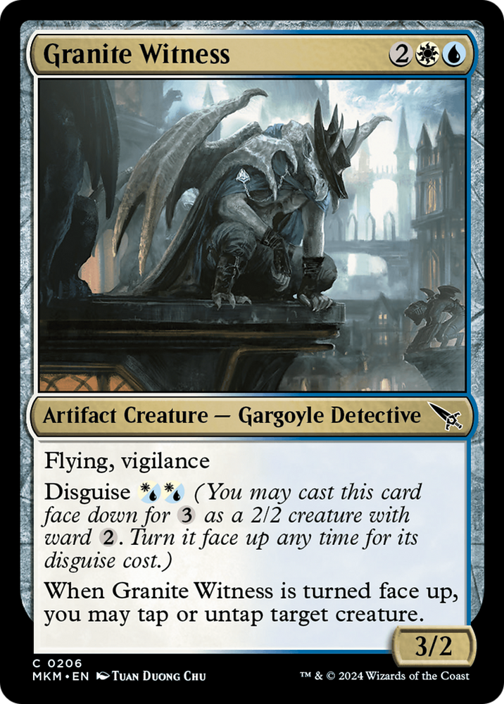 Granite Witness [Murders at Karlov Manor] Magic: The Gathering