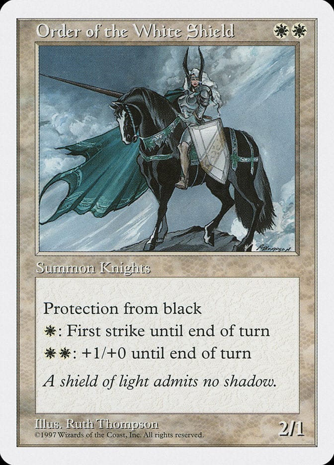 Order of the White Shield [Fifth Edition] Magic: The Gathering