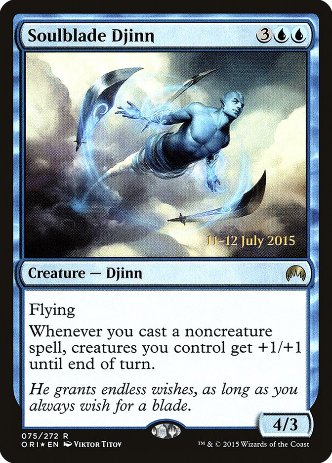 Soulblade Djinn [Magic Origins Prerelease Promos] Magic: The Gathering
