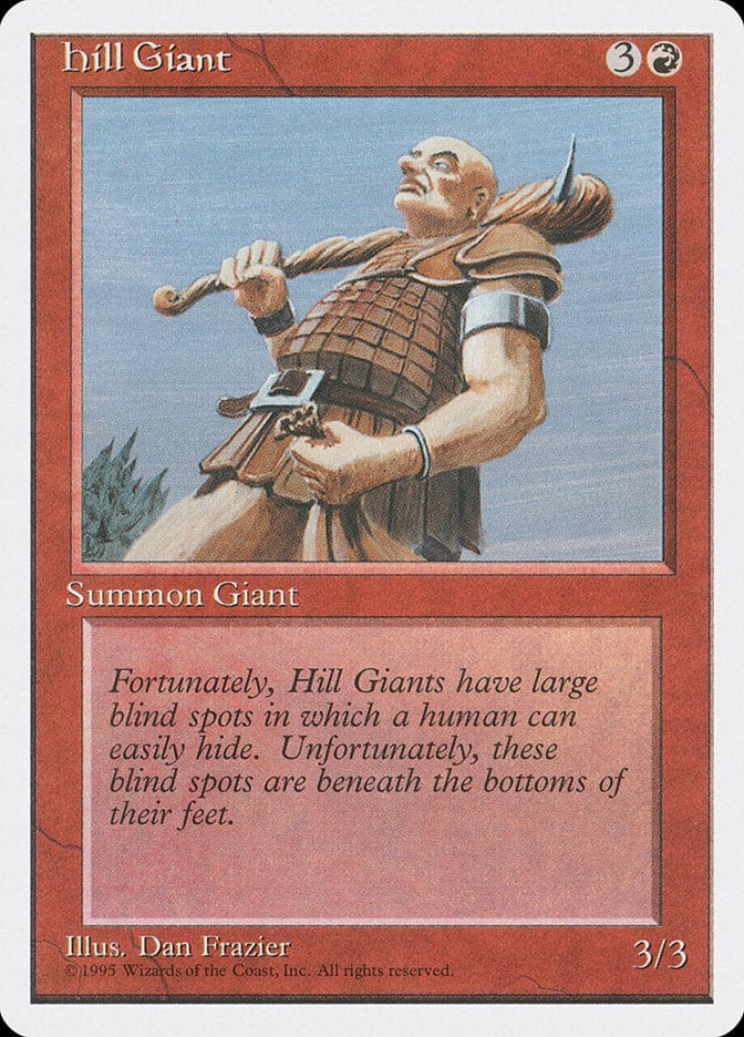 Hill Giant [Fourth Edition] Magic: The Gathering