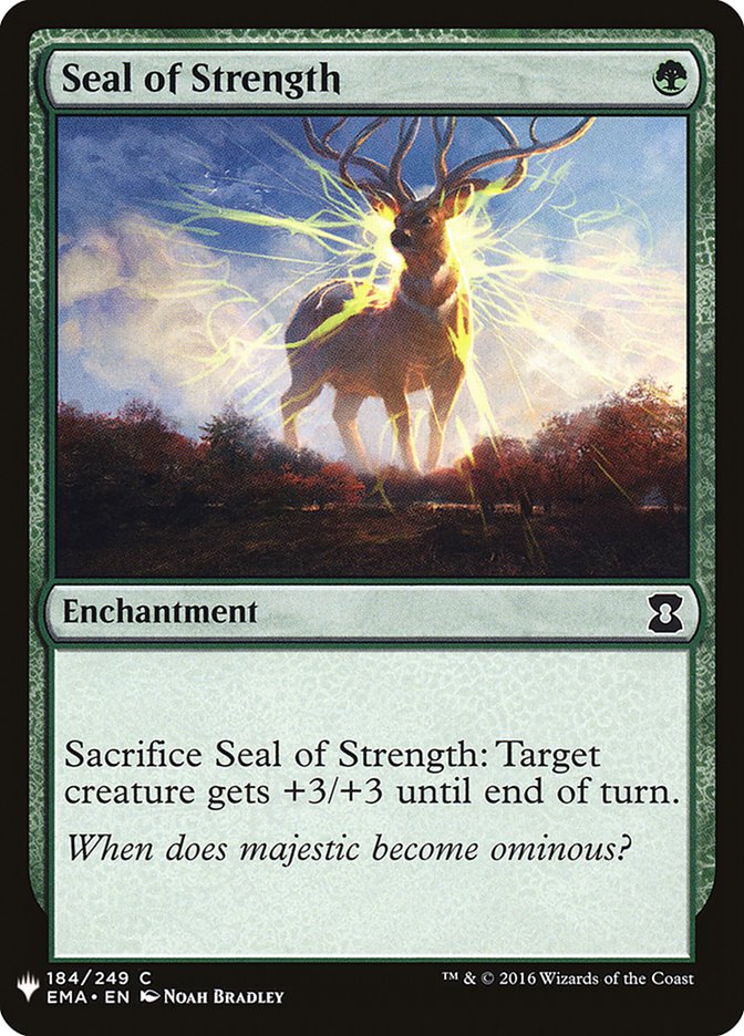 Seal of Strength [Mystery Booster] Magic: The Gathering