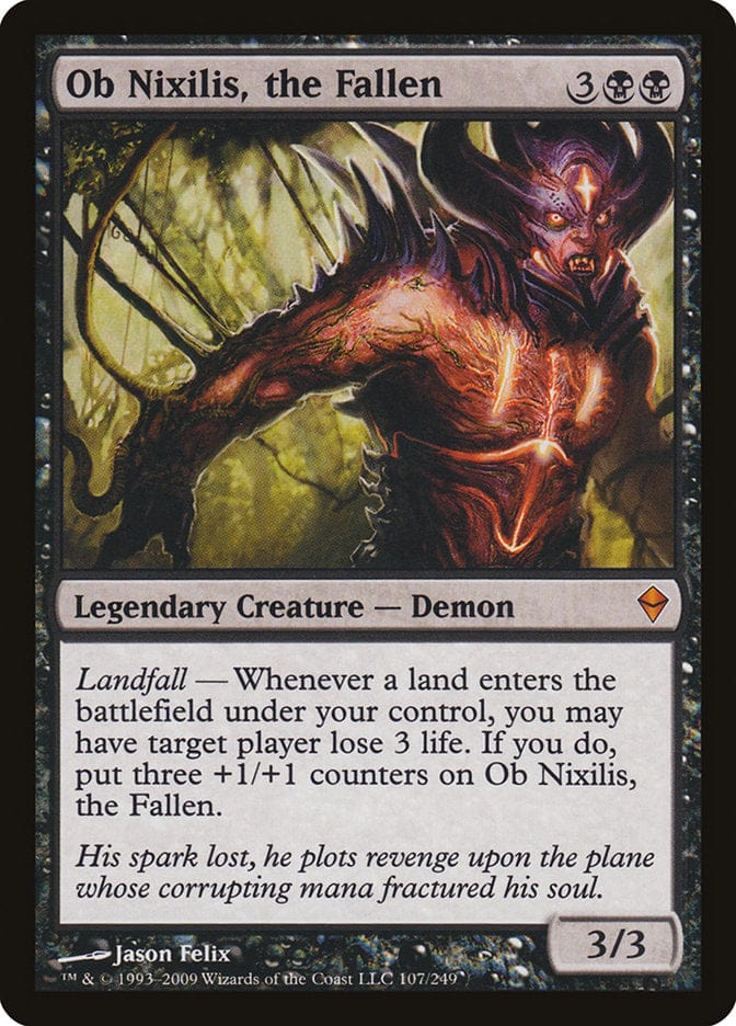 Ob Nixilis, the Fallen [Zendikar] Magic: The Gathering