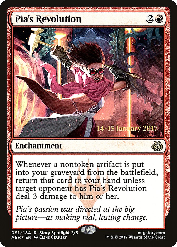 Pia's Revolution [Aether Revolt Prerelease Promos] Magic: The Gathering