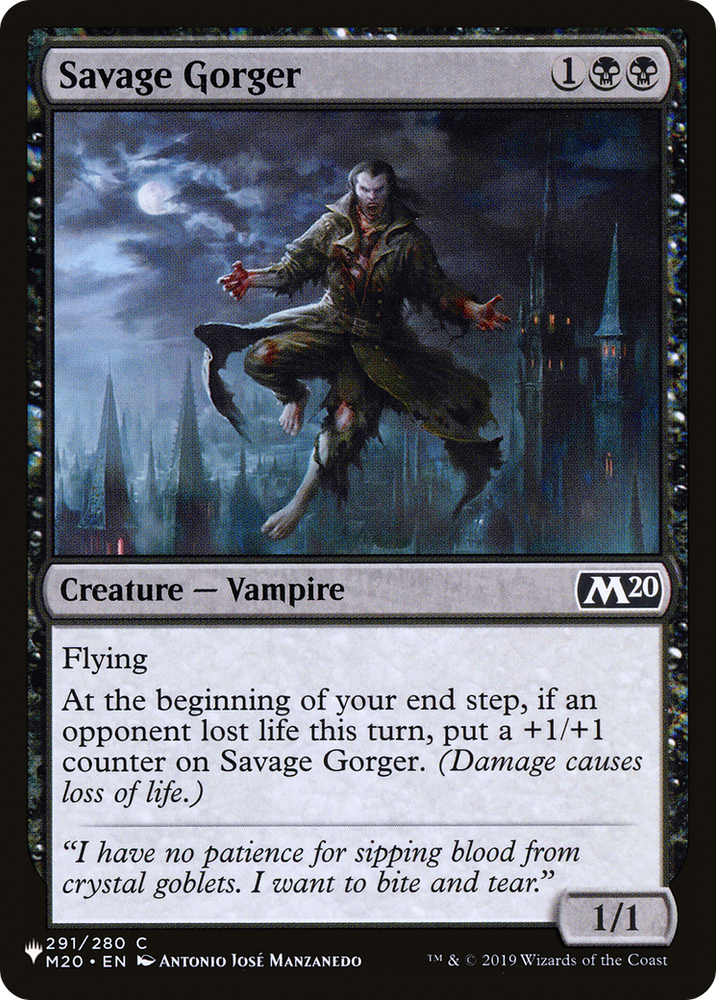 Savage Gorger [The List] Magic: The Gathering