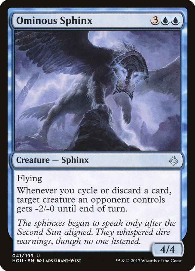 Ominous Sphinx [Hour of Devastation] Magic: The Gathering