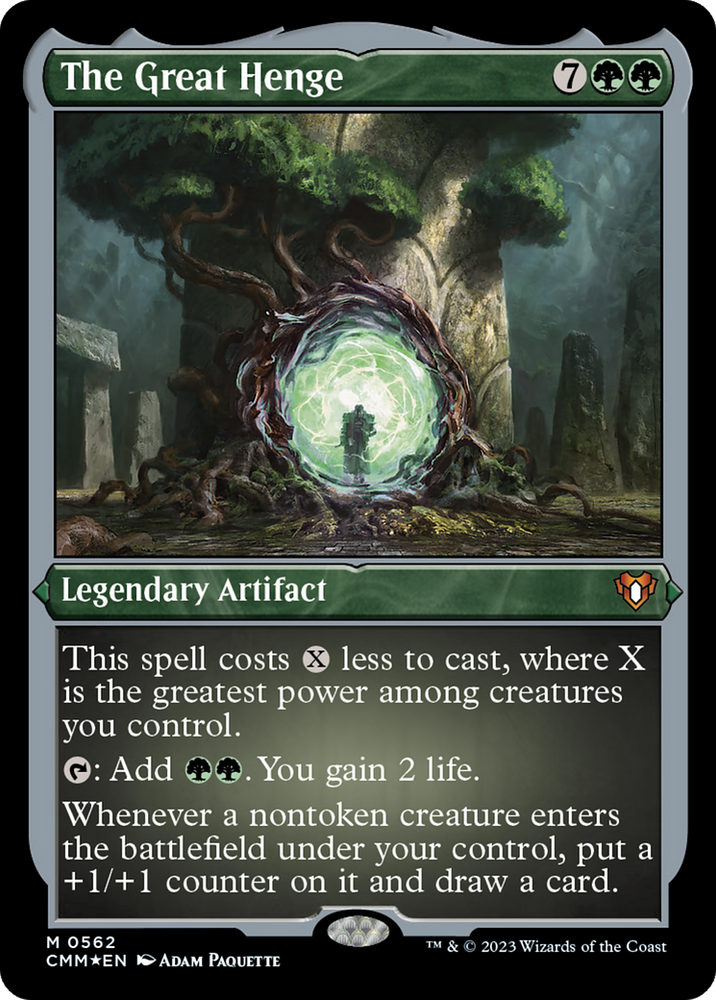 The Great Henge (Foil Etched) [Commander Masters] Magic: The Gathering