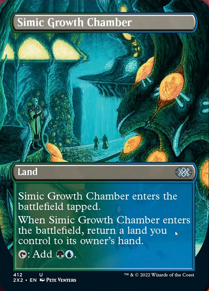 Simic Growth Chamber (Borderless Alternate Art) [Double Masters 2022] Magic: The Gathering