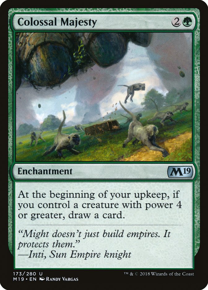 Colossal Majesty [Core Set 2019] Magic: The Gathering