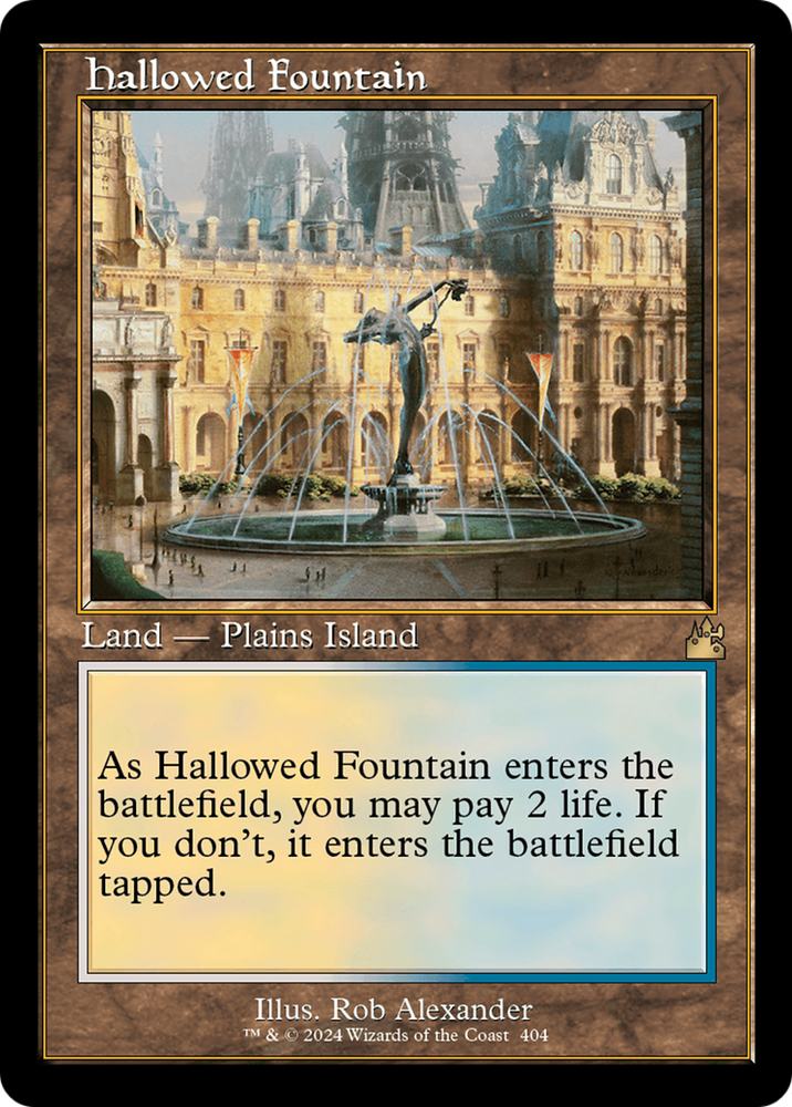 Hallowed Fountain (Retro) [Ravnica Remastered] Magic: The Gathering