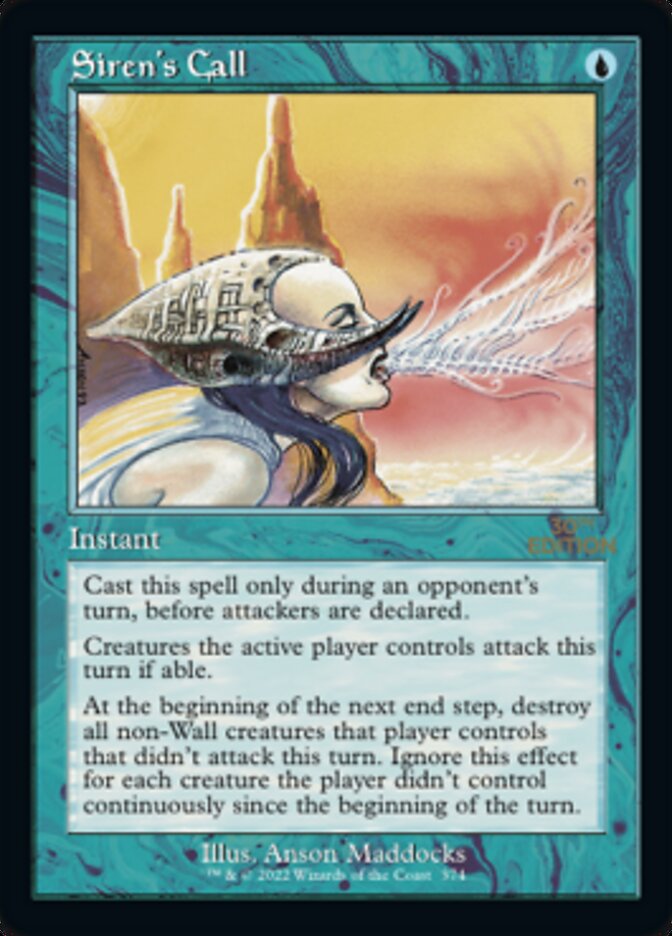 Siren's Call (Retro) [30th Anniversary Edition] Magic: The Gathering