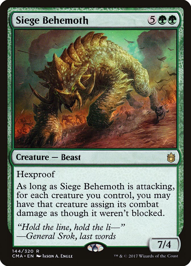 Siege Behemoth [Commander Anthology] Magic: The Gathering
