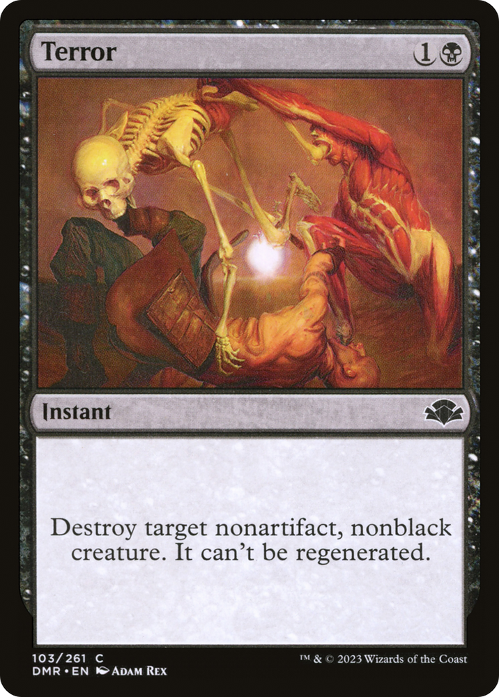 Terror [Dominaria Remastered] Magic: The Gathering