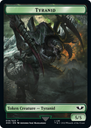 Tyranid (17) // Tyranid (18) Double-Sided Token [Warhammer 40,000 Tokens] Magic: The Gathering
