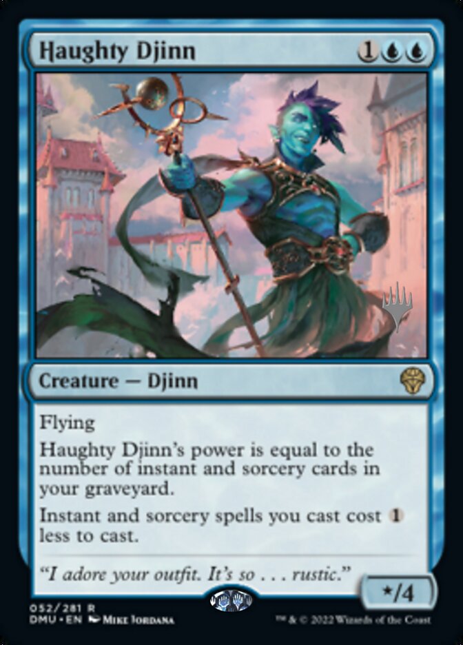 Haughty Djinn (Promo Pack) [Dominaria United Promos] Magic: The Gathering