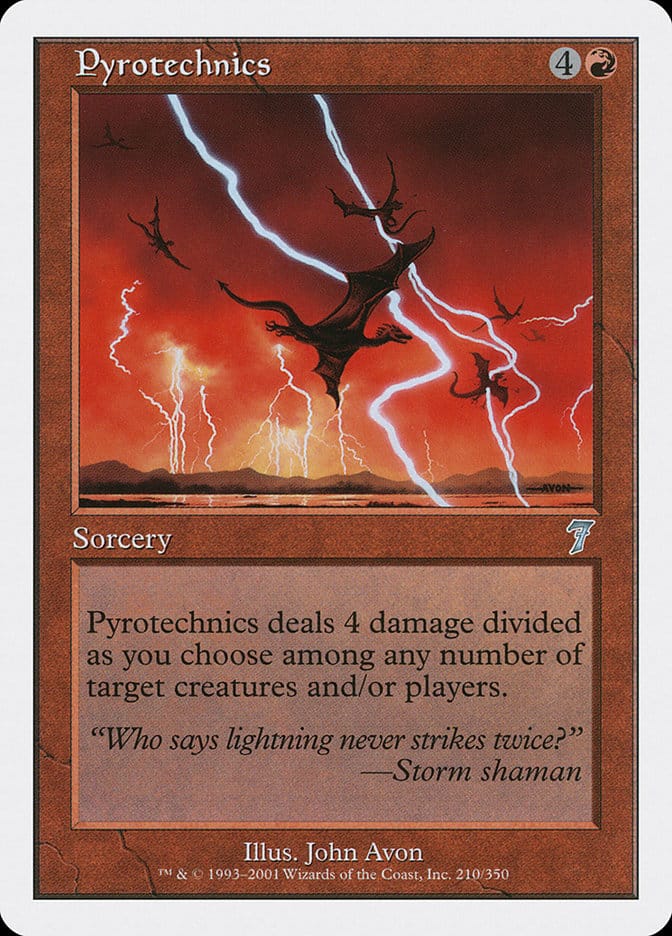 Pyrotechnics [Seventh Edition] Magic: The Gathering