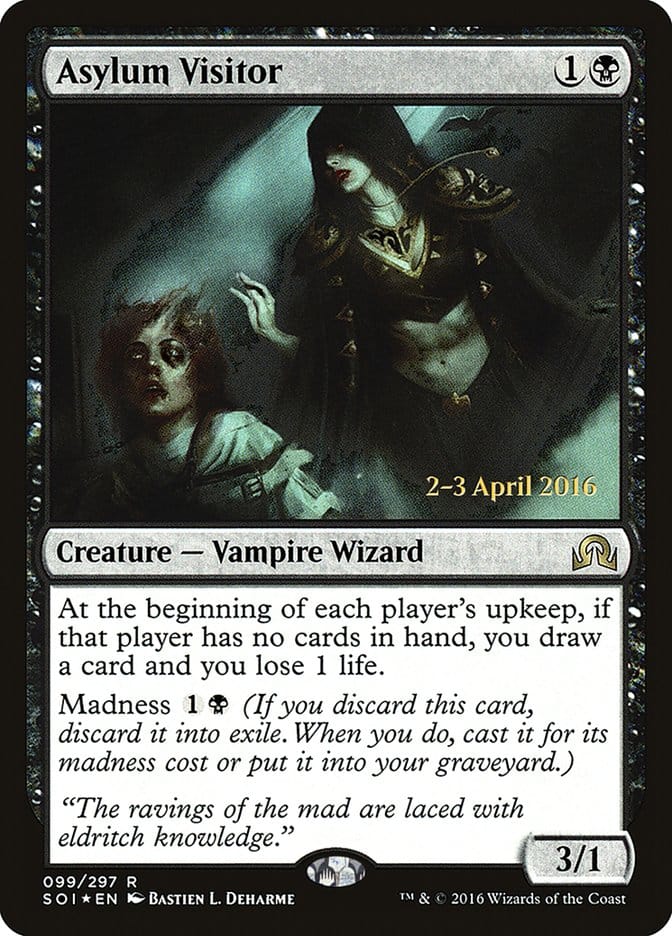 Asylum Visitor [Shadows over Innistrad Prerelease Promos] Magic: The Gathering