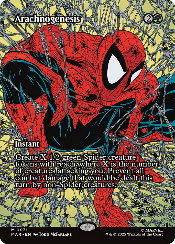 Arachnogenesis (Borderless) [Marvel Universe: Eternal-Legal] Magic: The Gathering