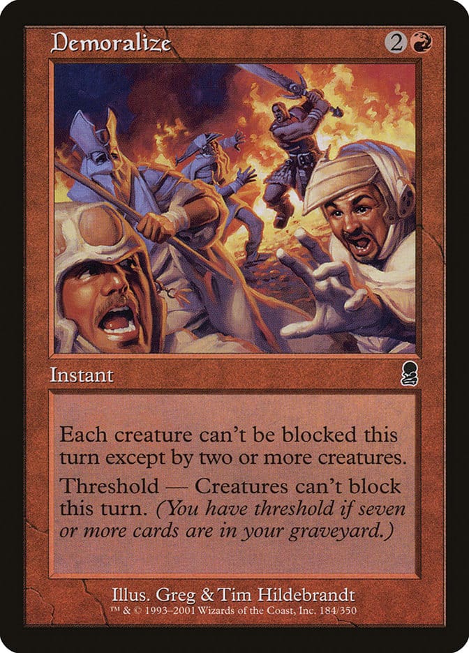 Demoralize [Odyssey] Magic: The Gathering