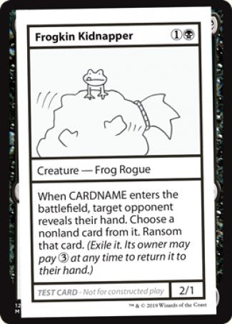 Frogkin Kidnapper (2021 Edition) [Mystery Booster Playtest Cards] Magic: The Gathering