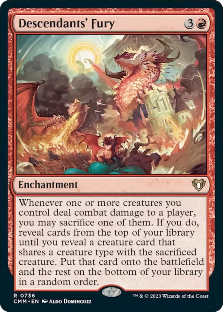 Descendants' Fury [Commander Masters] Magic: The Gathering