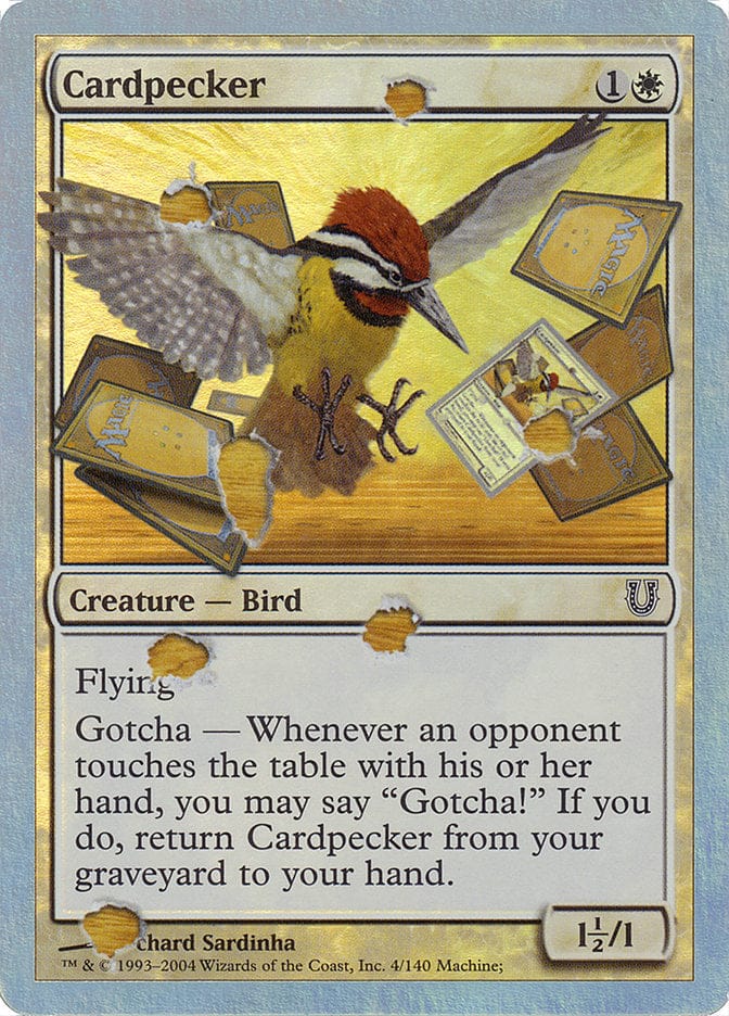 Cardpecker (Alternate Foil) [Unhinged] Magic: The Gathering