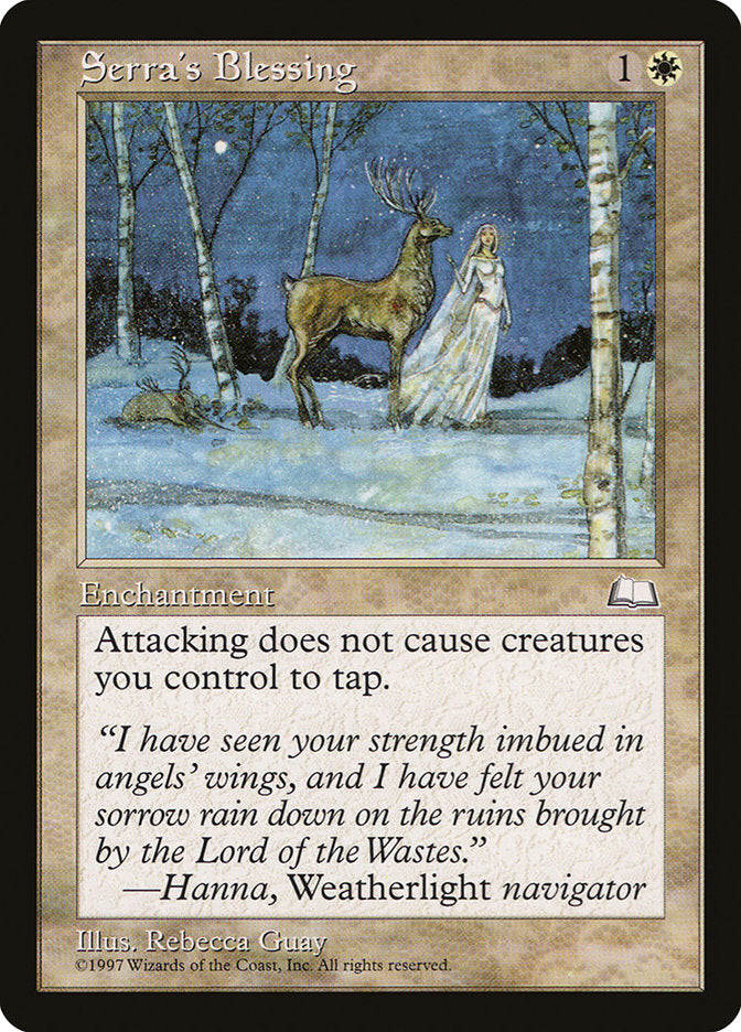 Serra's Blessing [Weatherlight] Magic: The Gathering