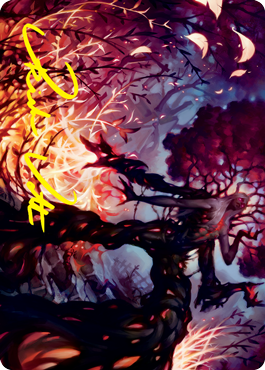 Splendid Reclamation Art Card (Gold-Stamped Signature) [Innistrad: Crimson Vow Art Series] Magic: The Gathering