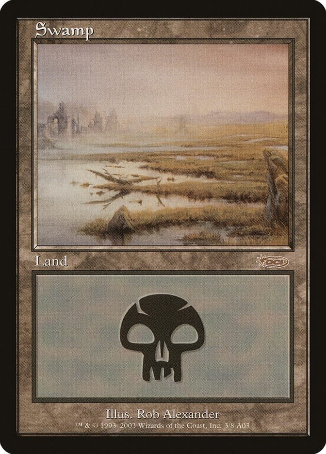 Swamp (3) [Arena League 2003] Magic: The Gathering