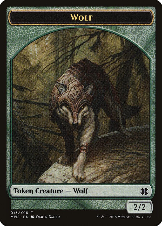 Wolf Token [Modern Masters 2015 Tokens] Magic: The Gathering