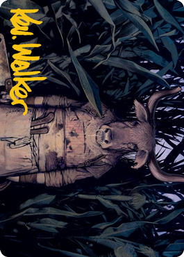 Fleshtaker Art Card (Gold-Stamped Signature) [Innistrad: Midnight Hunt Art Series] Magic: The Gathering