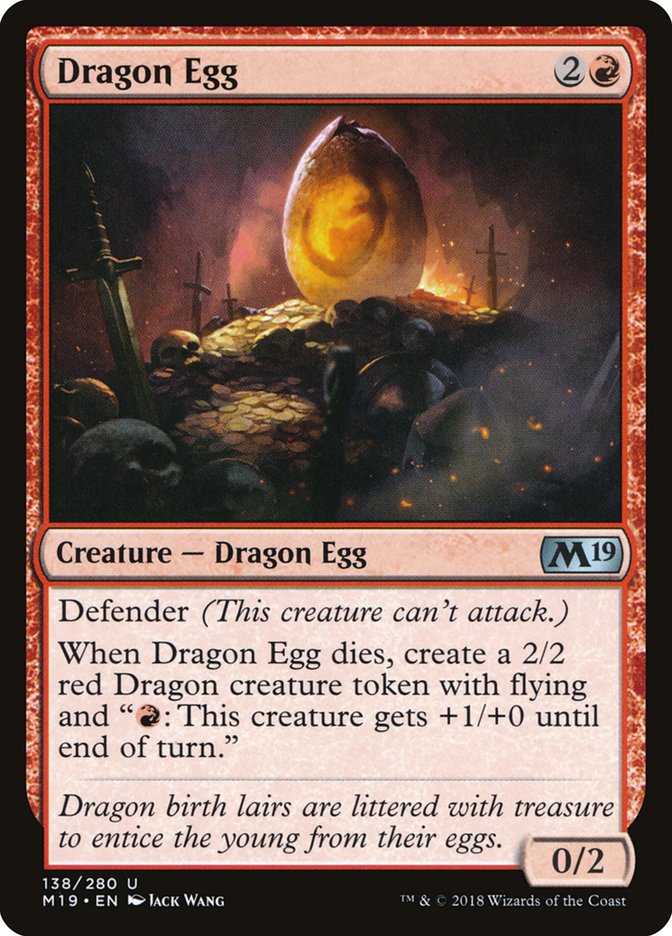 Dragon Egg [Core Set 2019] Magic: The Gathering