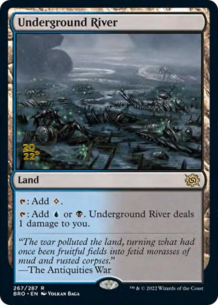 Underground River [The Brothers' War Prerelease Promos] Magic: The Gathering