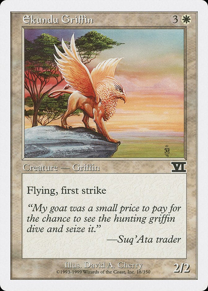 Ekundu Griffin [Classic Sixth Edition] Magic: The Gathering