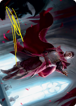 Markov Waltzer Art Card (Gold-Stamped Signature) [Innistrad: Crimson Vow Art Series] Magic: The Gathering