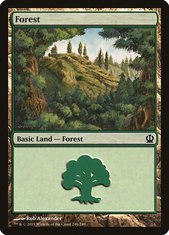 Forest (246) [Theros] Magic: The Gathering