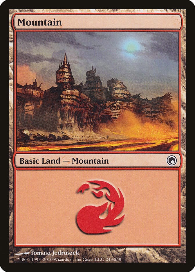 Mountain (243) [Scars of Mirrodin] Magic: The Gathering