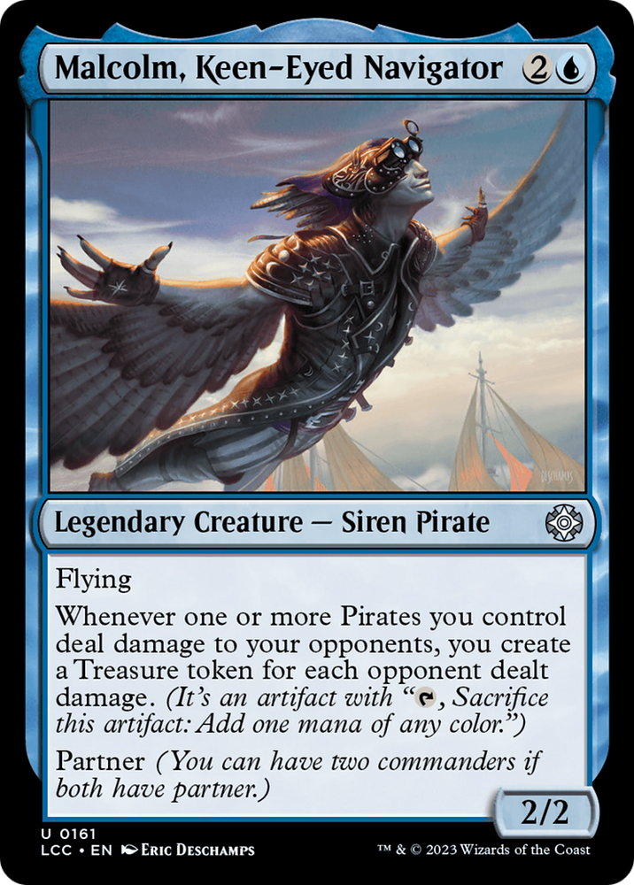 Malcolm, Keen-Eyed Navigator [The Lost Caverns of Ixalan Commander] Magic: The Gathering