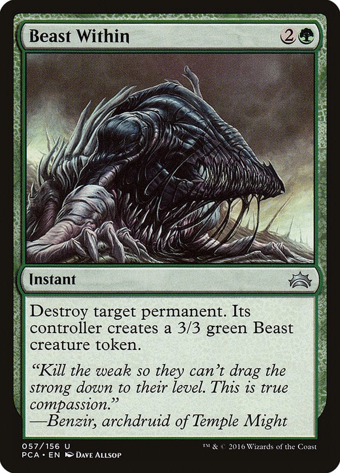 Beast Within [Planechase Anthology] Magic: The Gathering