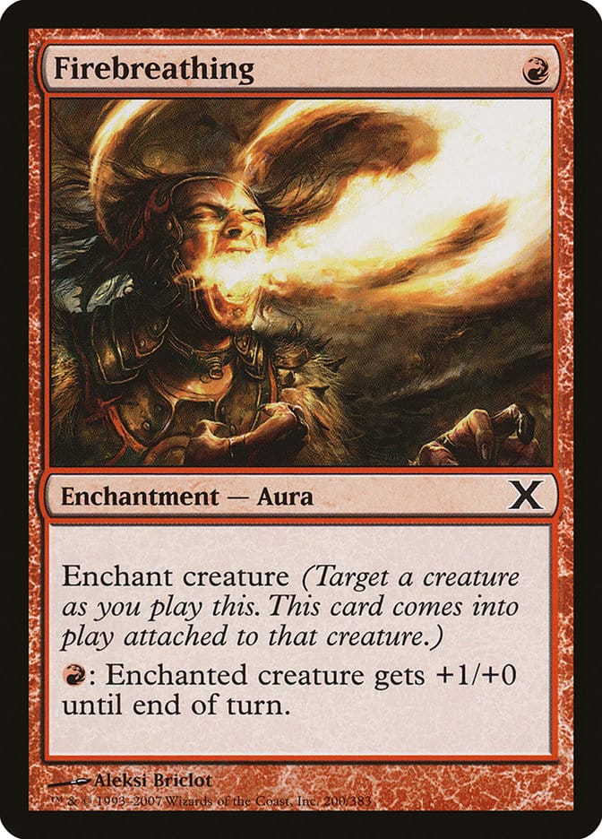 Firebreathing [Tenth Edition] Magic: The Gathering