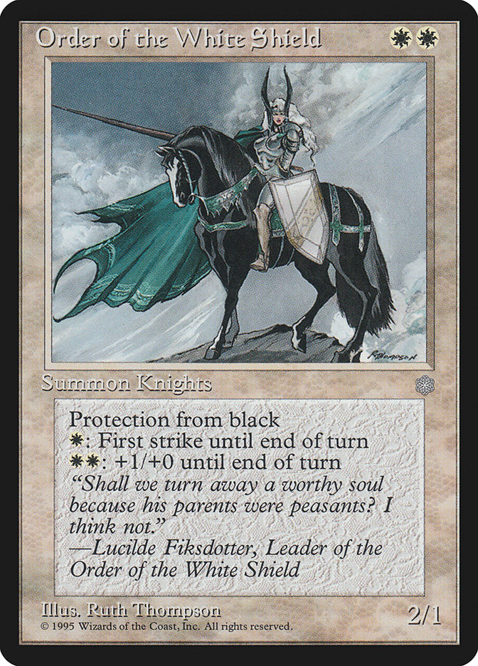 Order of the White Shield [Ice Age] Magic: The Gathering
