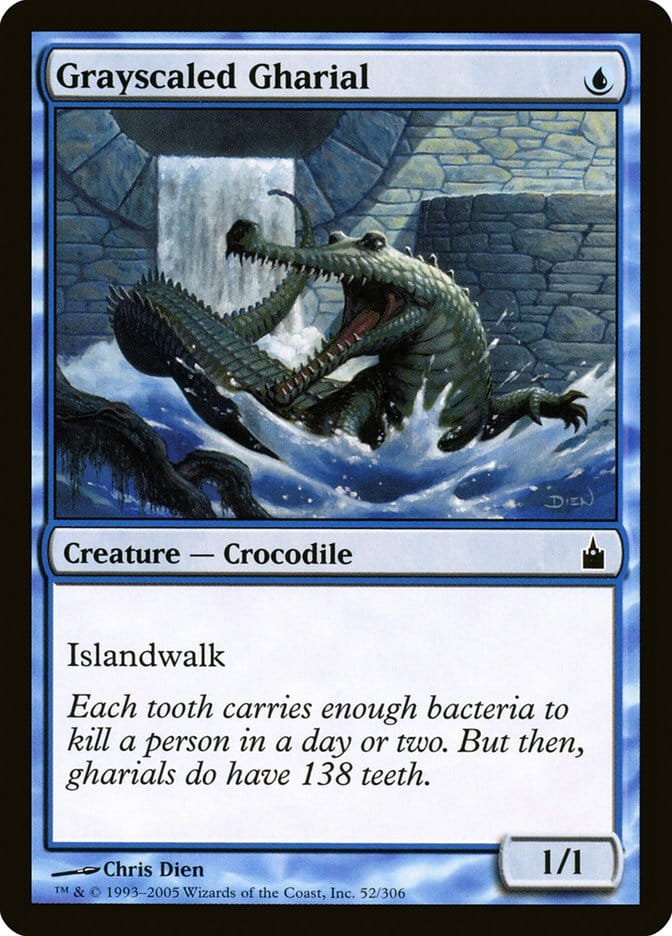 Grayscaled Gharial [Ravnica: City of Guilds] Magic: The Gathering