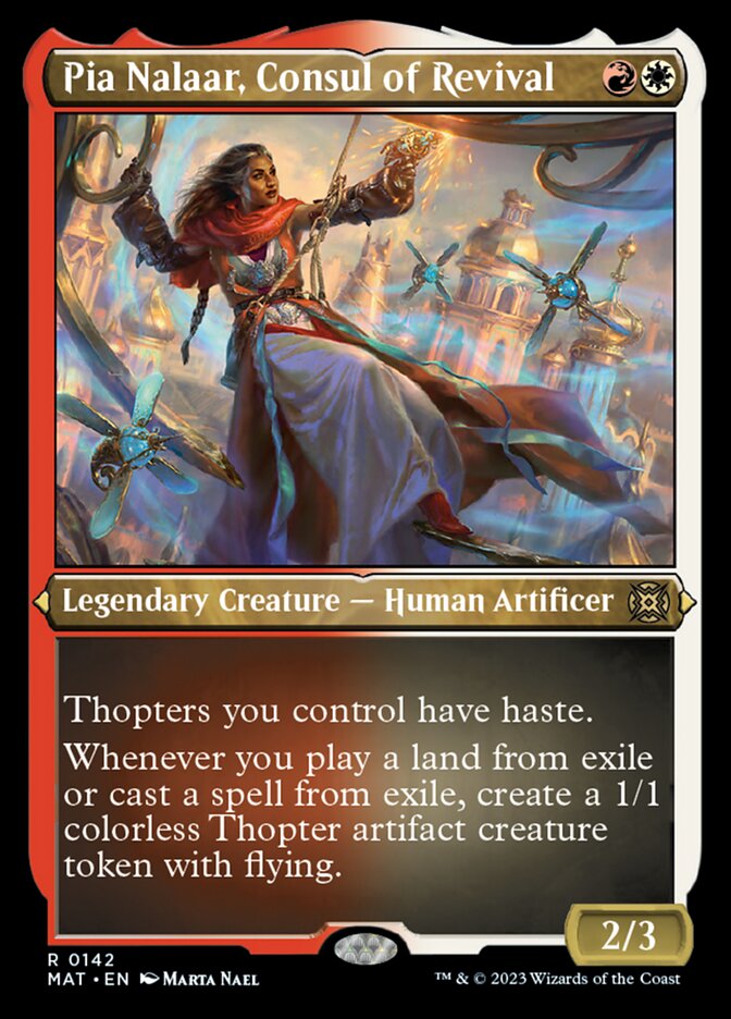 Pia Nalaar, Consul of Revival (Foil Etched) [March of the Machine: The Aftermath] Magic: The Gathering