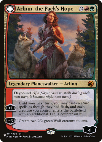 Arlinn, the Pack's Hope // Arlinn, the Moon's Fury [Secret Lair: From Cute to Brute] Magic: The Gathering