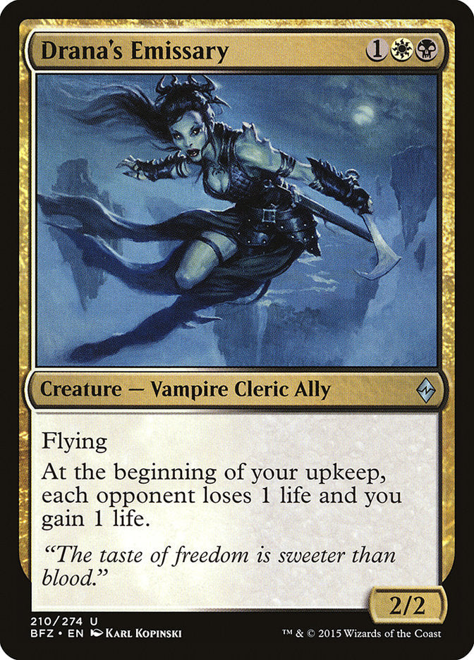 Drana's Emissary [Battle for Zendikar] Magic: The Gathering