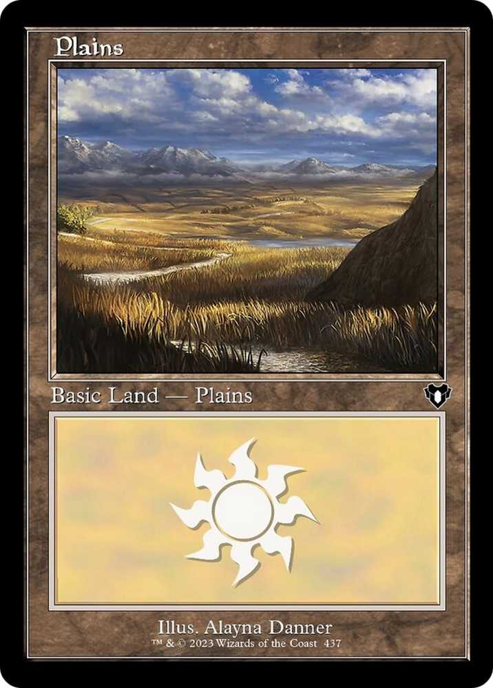 Plains (437) (Retro) [Commander Masters] Magic: The Gathering