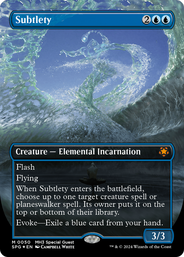 Subtlety (Borderless) (Textured Foil) [Modern Horizons 3 Special Guests] Magic: The Gathering