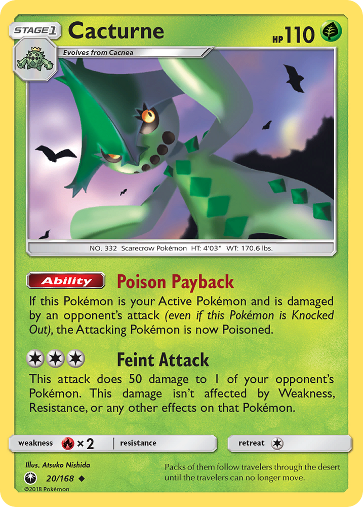 Cacturne (20/168) [Sun & Moon: Celestial Storm] Pokémon