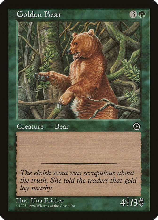 Golden Bear [Portal Second Age] Magic: The Gathering