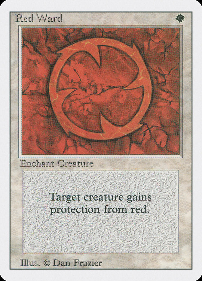 Red Ward [Revised Edition] Magic: The Gathering