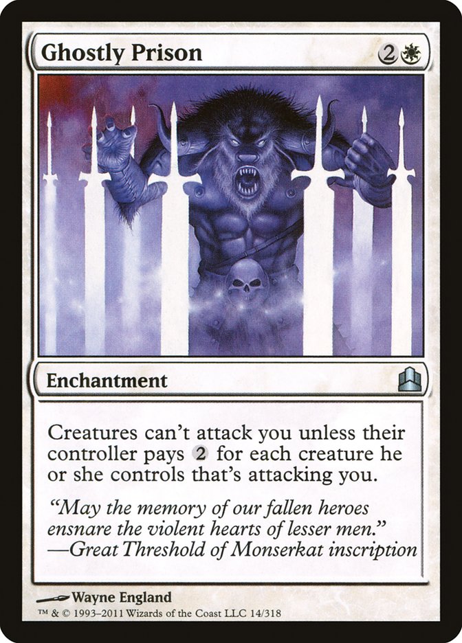 Ghostly Prison [Commander 2011] Magic: The Gathering